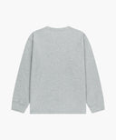 DOODLE CLASSIC LOGO LONG SLEEVE TEE IN HEATHER GREY image 6