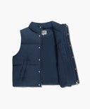 CLASSIC LOGO DENIM DOWN VEST IN DARK BLUE image 7