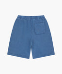 OUTLINE CLASSIC LOGO DYEING BERMUDA SWEAT SHORTS IN BLUE image 7