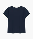 VINTAGE LOGO RINGER TEE IN NAVY image 7