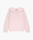 KIDS W FRILL COLLAR SWEATSHIRT IN PINK image 7