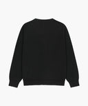 SMALL CLASSIC LOGO V-NECK KNIT CARDIGAN IN BLACK image 7