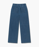 W EMBROIDERY CLASSIC LOGO SWEAT PANTS IN BLUE