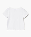W BASIC CROP TEE IN WHITE image 7