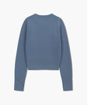 W CLASSIC LOGO CROP KNIT IN ASH BLUE image 7