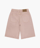 W LONG BERMUDA DENIM PANTS IN DUST PINK image 7