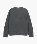 GARMENT DYED SWEATSHIRT IN CHARCOAL GREY