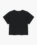 W CLASSIC LOGO CROP TEE IN BLACK image 7