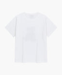 W DOODLE BEAR TEE IN WHT/ BEG image 7