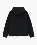 MARITHÉ SPORT FLEECE HOOD ZIP-UP JACKET IN BLACK image 7