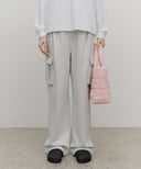 CLASSIC LOGO PADDING TOTE BAG IN BABY PINK image 7