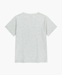 W CLASSIC LOGO TEE IN LIGHT HEATHER GREY image 7