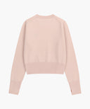 W SMALL CLASSIC LOGO CROP KNIT PULLOVER IN PINK image 7
