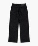 M WIDE RAW DENIM PANTS IN BLACK image 7
