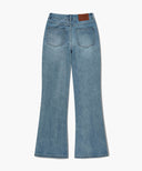 W SLIM BOOT-CUT DENIM PANTS IN LIGHT BLUE image 7