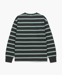 MULTI COLOR STRIPE LONG SLEEVE IN CHARCOAL GREY image 7