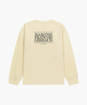 BACK CLASSIC LOGO LONG SLEEVE TEE IN BUTTER image 7