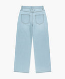 W SUMMER SEMI WIDE DENIM PANTS IN LIGHT BLUE image 10