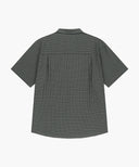 M CHECK HALF SLEEVE SHIRT IN DARK NAVY image 13