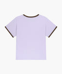 KIDS SMALL CLASSIC LOGO RINGER TEE IN LIGHT PURPLE image 7