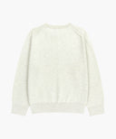 CLASSIC LOGO KNIT PULLOVER IN IVORY image 7