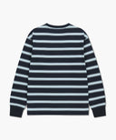 MULTI COLOR STRIPE LONG SLEEVE IN NAVY image 13