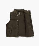 CLASSIC LOGO DOWN VEST IN DARK BROWN image 7