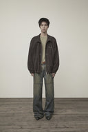 STITCH POINT HIGH NECK JUMPER IN BROWN image 10