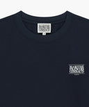 BACK CLASSIC LOGO LONG SLEEVE TEE IN NAVY image 8