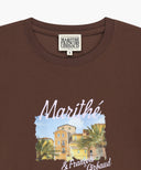 W AEROCOOL RESORT GRAPHIC TEE IN BROWN image 8