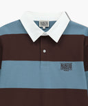 CLASSIC LOGO STRIPE RUGBY SWEATSHIRT IN BLUE image 8