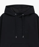 CLASSIC LOGO EMBROIDERY HOODIE IN BLACK BLACK image 8