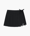 W LAYERED PLEATS SKIRT PANTS IN BLACK image 8