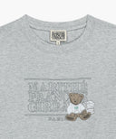 DOODLE CLASSIC LOGO LONG SLEEVE TEE IN HEATHER GREY image 7