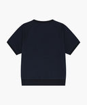 KIDS RAGLAN HALF SWEAT SET-UP IN NAVY image 8