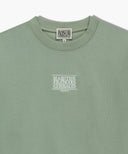 W SMALL CLASSIC LOGO CROP SWEATSHIRT IN MINT GREY image 8
