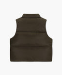 CLASSIC LOGO DOWN VEST IN DARK BROWN image 8