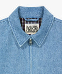 DENIM HARRINGTON JACKET IN BLUE image 14