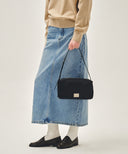 CLASSIC LOGO NYLON BOX BAG IN BLACK image 8