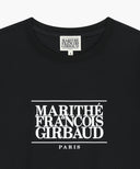 W CLASSIC LOGO CROP TEE IN BLACK image 8
