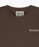 KIDS BACK GRAPHIC OVERSIZED TEE IN BROWN image 8