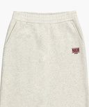 W CLASSIC LOGO SWEAT LONG SKIRT IN OATMEAL image 8