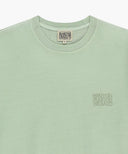 DRAWING LOGO DYEING TEE IN MINT image 8