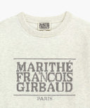 CLASSIC LOGO KNIT PULLOVER IN IVORY image 8