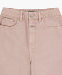 W LONG BERMUDA DENIM PANTS IN DUST PINK image 8