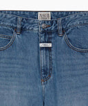 NEW M HIGH STRAIGHT DENIM PANTS IN BLUE image 8
