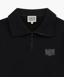 CLASSIC LOGO HALF ZIPUP SWEATSHIRT IN BLACK image 8