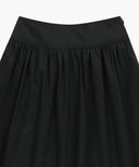 W COTTON WAIST WRINKLE SKIRT IN BLACK image 8