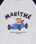 KIDS BEAR RAGLAN LONG SLEEVE TEE IN NAVY image 8