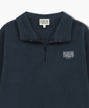 CLASSIC LOGO HALF NECK FLEECE SWEATSHIRT IN NAVY image 8